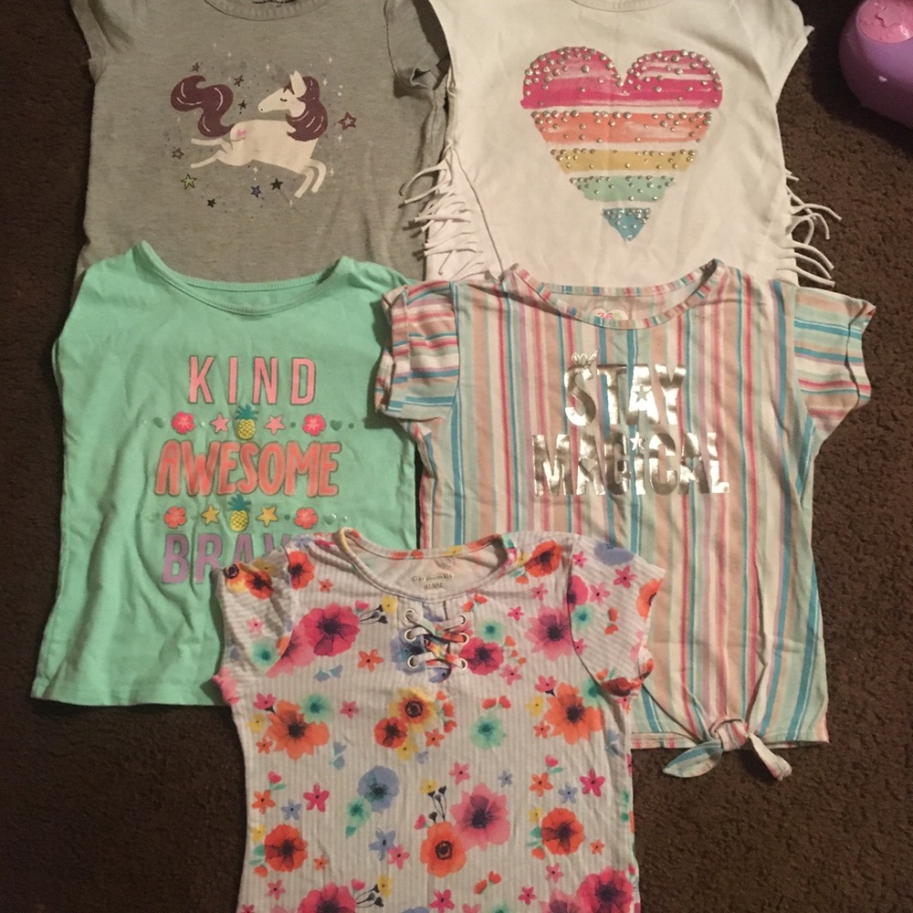 Five size 4T tees